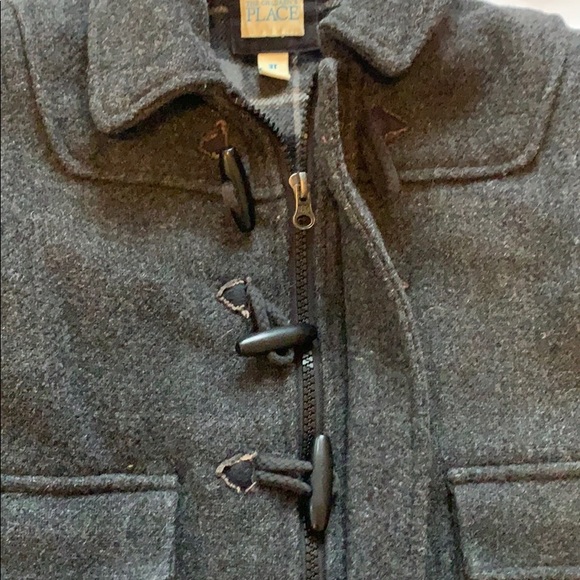 Pea Coat Children’s Place 3T unisex Dress Coat Fall Winter Christmas Dark Gray - Picture 4 of 5